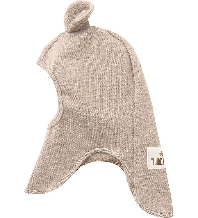 Huttelihut Elefanthue - 1-lags - Camel Melange m. Ører