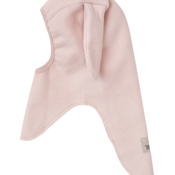 Huttelihut Elefanthue - 1-lags -Fleece - Peach Blush m. Ører