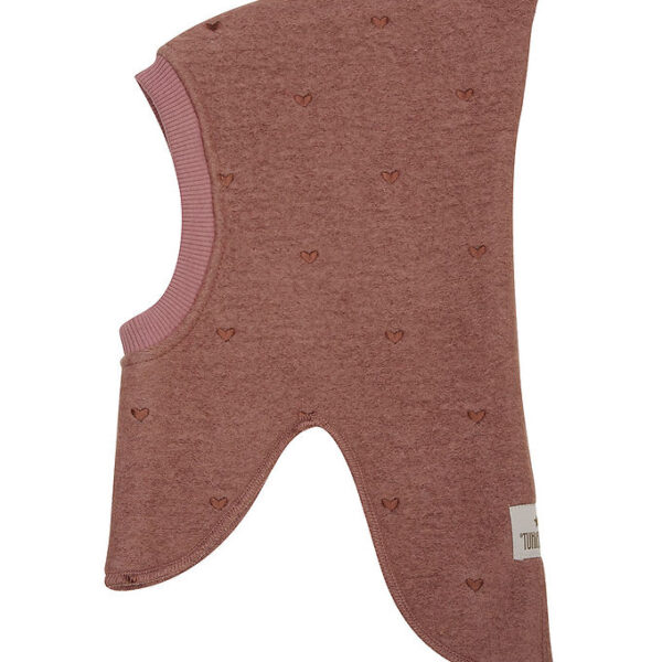 Huttelihut Elefanthue - Uld - 2-lags - Burlwood m. Hjerter