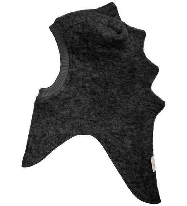 Huttelihut Elefanthue - Uld - 2-lags - Mørkegråmeleret