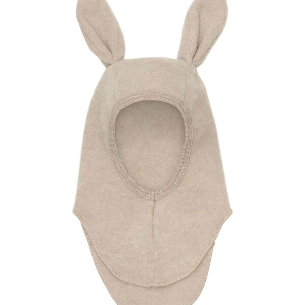 Huttelihut Elefanthue - Uldfleece - 1-lags - Camel Melange m. Ør