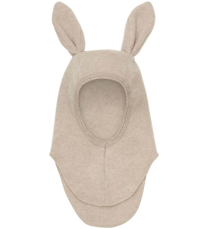 Huttelihut Elefanthue - Uldfleece - 1-lags - Camel Melange m. Ør