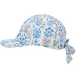 Huttelihut Kasket - Soft Chambray m. Blomster