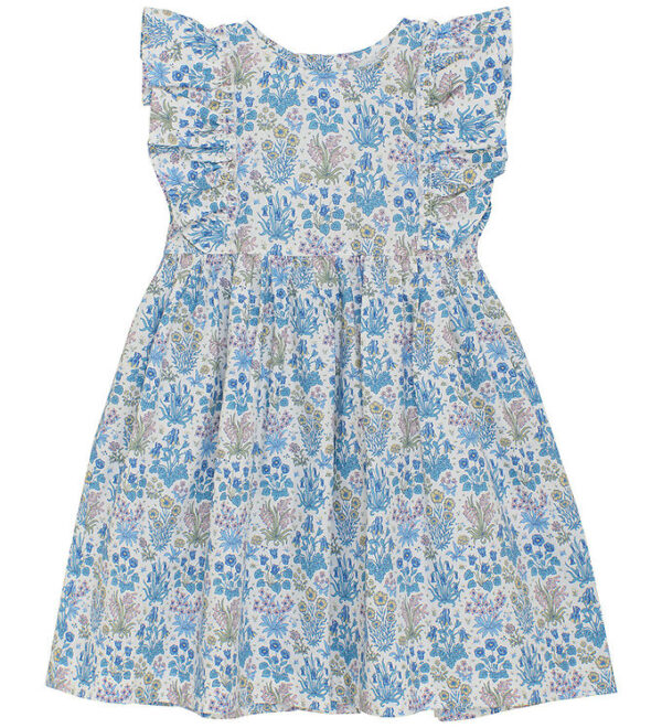 Huttelihut Kjole - Soft Chambray m. Blomster Huttelihut Kjole - Soft Chambray m. Blomster