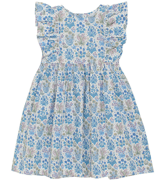 Huttelihut Kjole - Soft Chambray m. Blomster Huttelihut Kjole - Soft Chambray m. Blomster