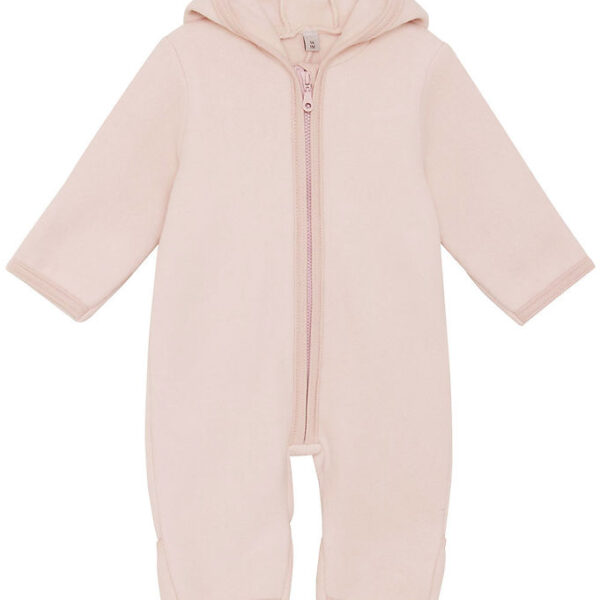 Huttelihut Køredragt - Fleece - Peach Blush m. Ører