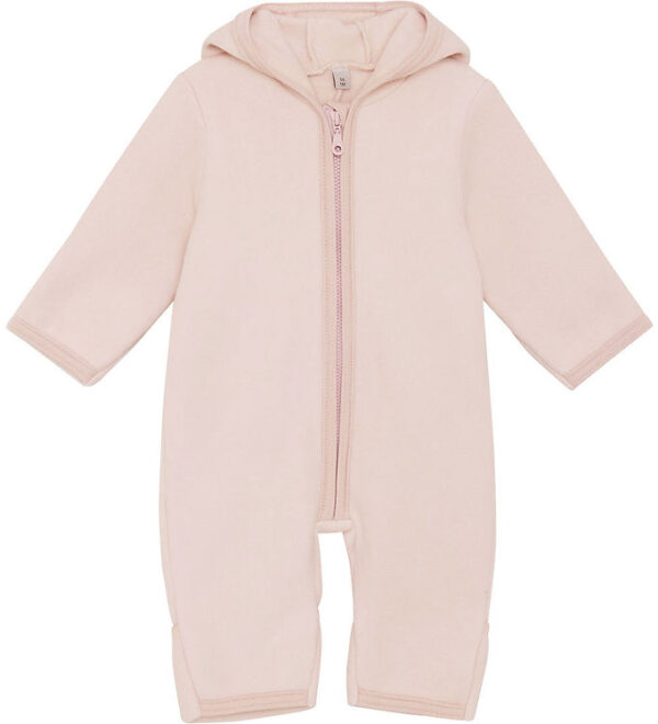 Huttelihut Køredragt - Fleece - Peach Blush m. Ører