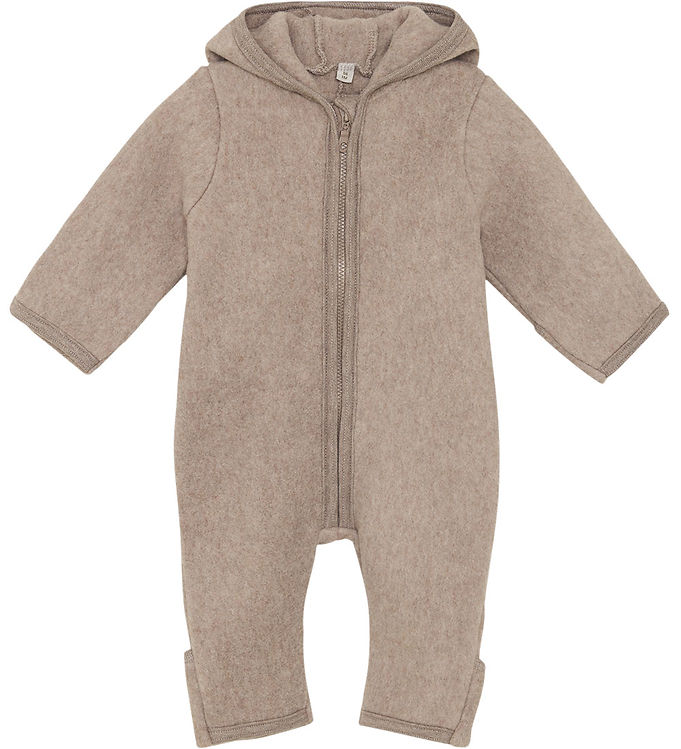 Huttelihut Køredragt - Fleece - Savannah Melange m. Ører