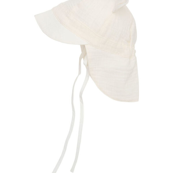 Huttelihut legionærhat - Musselin - Antique White m. Ører