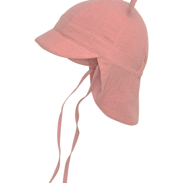 Huttelihut legionærhat - Musselin - Ash Rose m. Ører