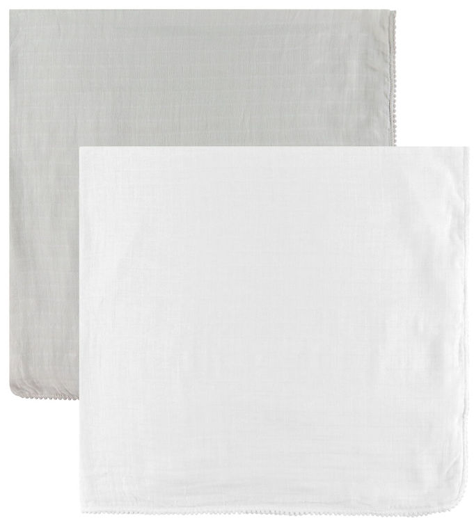 Jack o Juno Babysvøb - 120x120 cm - 2-pak - Pom Pom - Pearl/Dust Jack o Juno Babysvøb - 120x120 cm - 2-pak - Pom Pom - Pearl/Dust