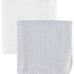 Jack o Juno Babysvøb - 120x120 cm - 2-pak - Pom Pom - Pearl/Gira