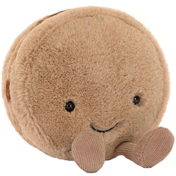 Jellycat Bamse - 12x10 cm - Amuseables Mona Macaron - Chocolate