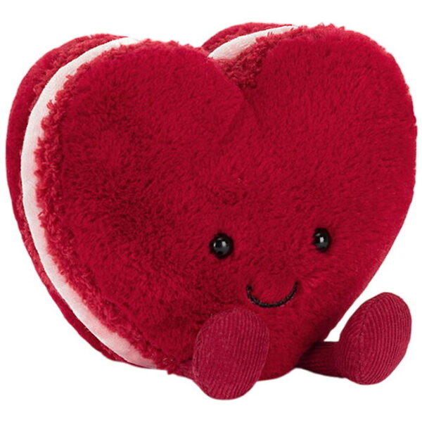 Jellycat Bamse - 13x12 cm - Amuseables Arlette Heart Macaron Jellycat Bamse - 13x12 cm - Amuseables Arlette Heart Macaron