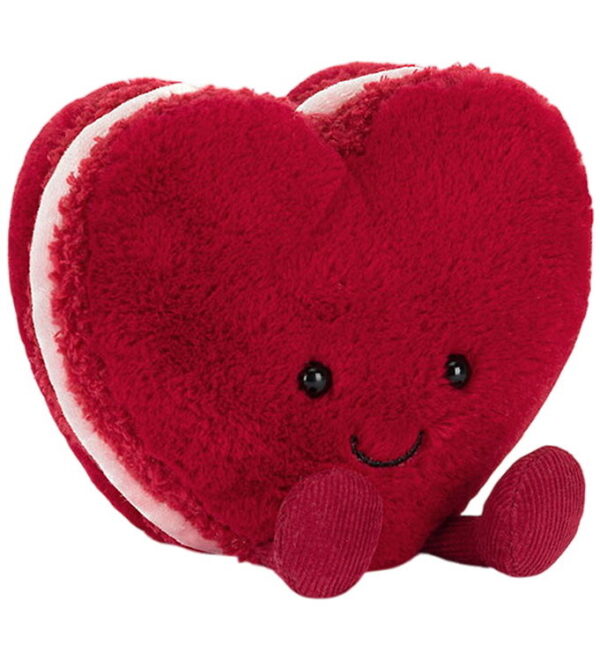 Jellycat Bamse - 13x12 cm - Amuseables Arlette Heart Macaron