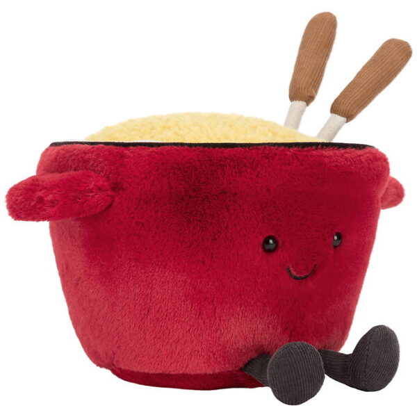 Jellycat Bamse - 13x20 cm - Amuseables Cheese Fondue