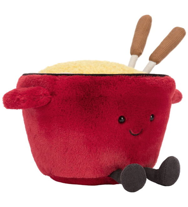 Jellycat Bamse - 13x20 cm - Amuseables Cheese Fondue