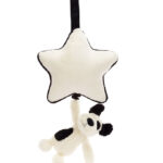 Jellycat Musikuro m. Stjerne - Bashful Black & Cream Puppy