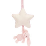 Jellycat Musikuro m. Stjerne - Bashful Bunny - Baby Pink