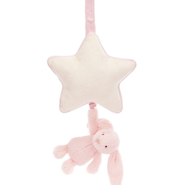 Jellycat Musikuro m. Stjerne - Bashful Bunny - Baby Pink
