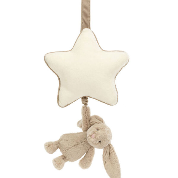 Jellycat Musikuro m. Stjerne - Bashful Bunny - Beige