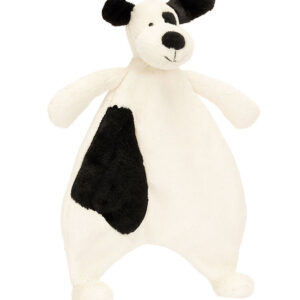 Jellycat Nusseklud - 27x20 cm - Bashful Black & Cream Hundehvalp