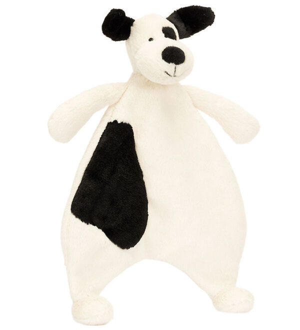 Jellycat Nusseklud - 27x20 cm - Bashful Black & Cream Hundehvalp Jellycat Nusseklud - 27x20 cm - Bashful Black & Cream Hundehvalp