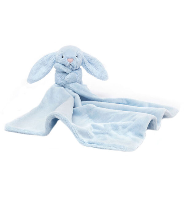 Jellycat Nusseklud - 34x34 cm - Bashful Bunny - Baby Blue Jellycat Nusseklud - 34x34 cm - Bashful Bunny - Baby Blue