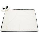 Jellycat Nussetæppe - 56x70 cm - Bashful Black & Cream Puppy