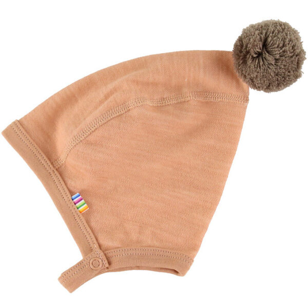 Joha Babyhjelm - Uld/Bambus - Fersken