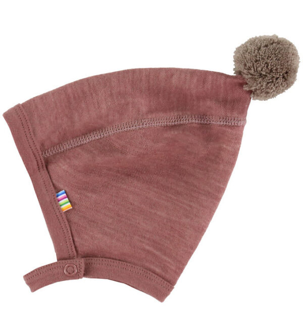 Joha Babyhjelm - Uld/Bambus - Mørk Rose Joha Babyhjelm - Uld/Bambus - Mørk Rose