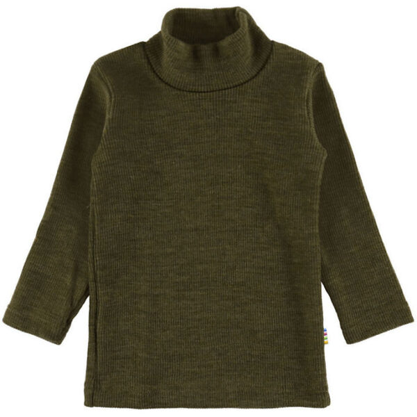 Joha Bluse - Rib - Uld - Mos Grøn Joha Bluse - Rib - Uld - Mos Grøn