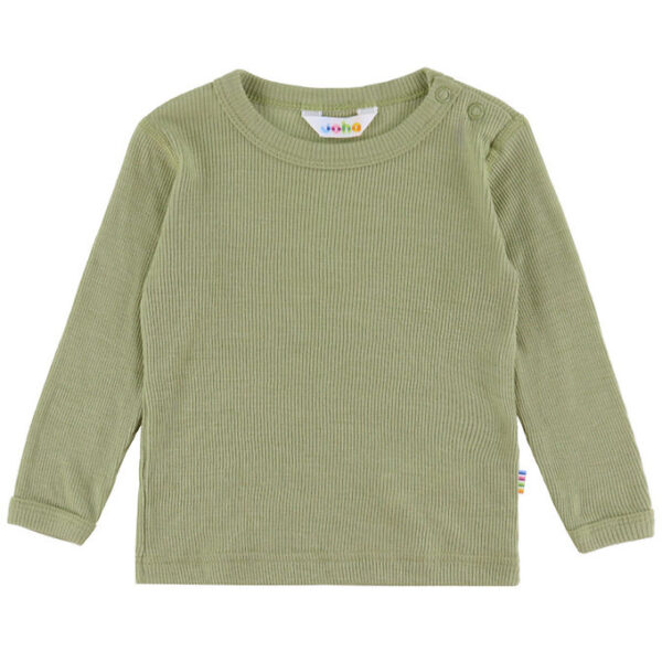 Joha Bluse - Rib - Uld/Silke - Grøn Joha Bluse - Rib - Uld/Silke - Grøn