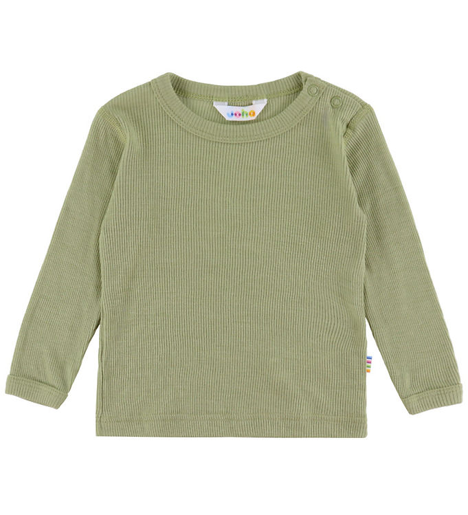 Joha Bluse - Rib - Uld/Silke - Grøn