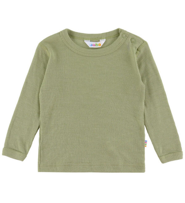 Joha Bluse - Rib - Uld/Silke - Grøn