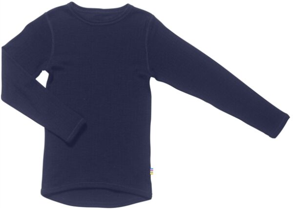 Joha Bluse Uld Rib Marineblå