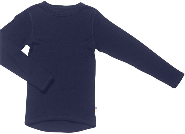 Joha Bluse Uld Rib Marineblå