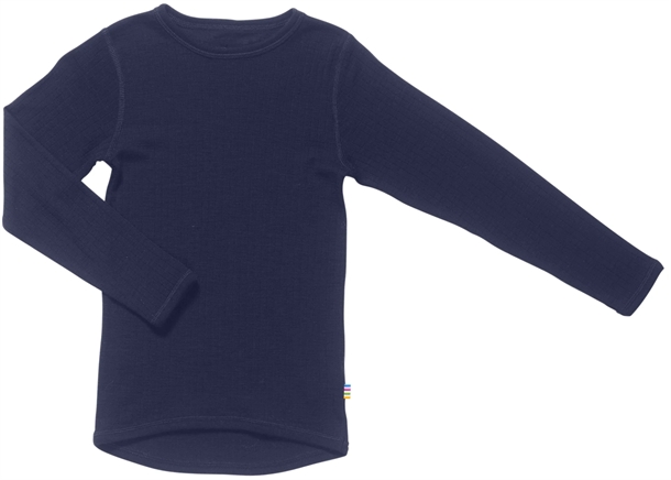 Joha Bluse Uld Rib Marineblå Joha Bluse Uld Rib Marineblå