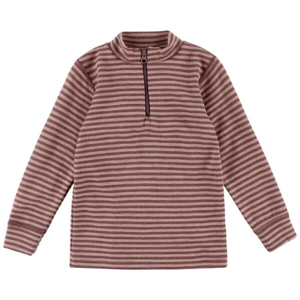 Joha Bluse - Uld - Rose m. Striber Joha Bluse - Uld - Rose m. Striber