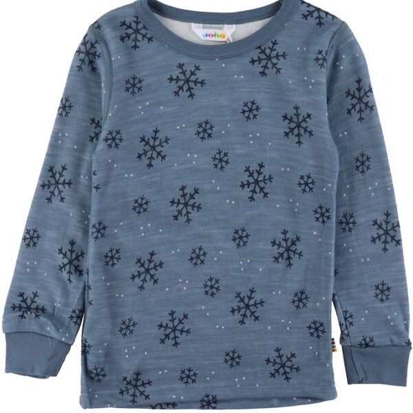 Joha Bluse - Uld/Bambus - Blå