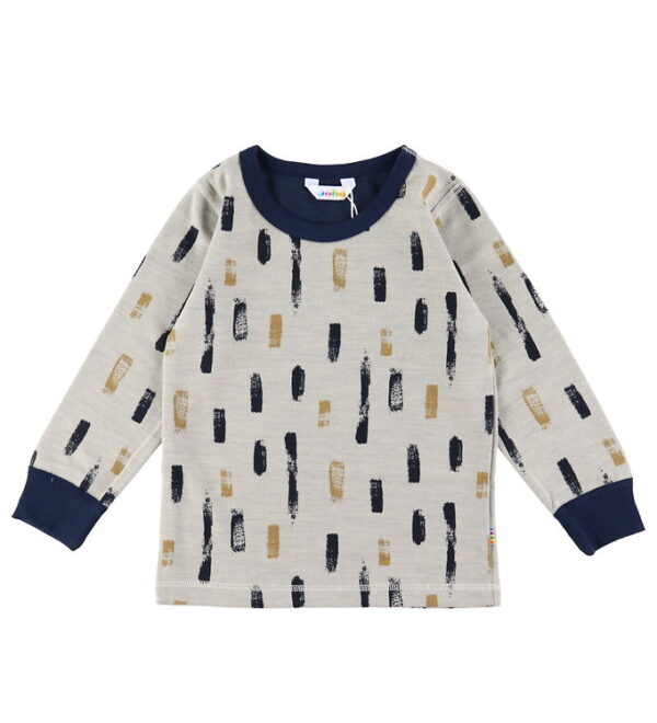 Joha Bluse - Uld/Bomuld - Beige Joha Bluse - Uld/Bomuld - Beige