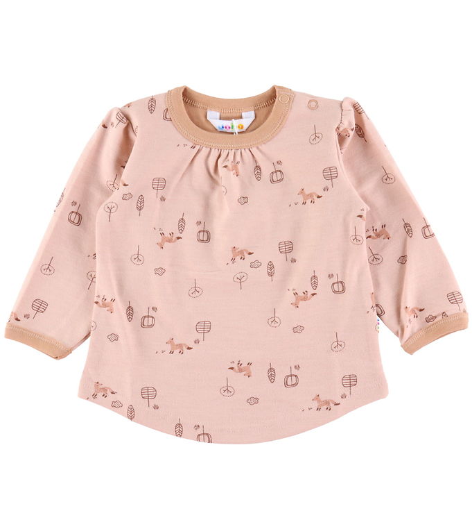 Joha Bluse - Uld/Bomuld - Fersken Joha Bluse - Uld/Bomuld - Fersken