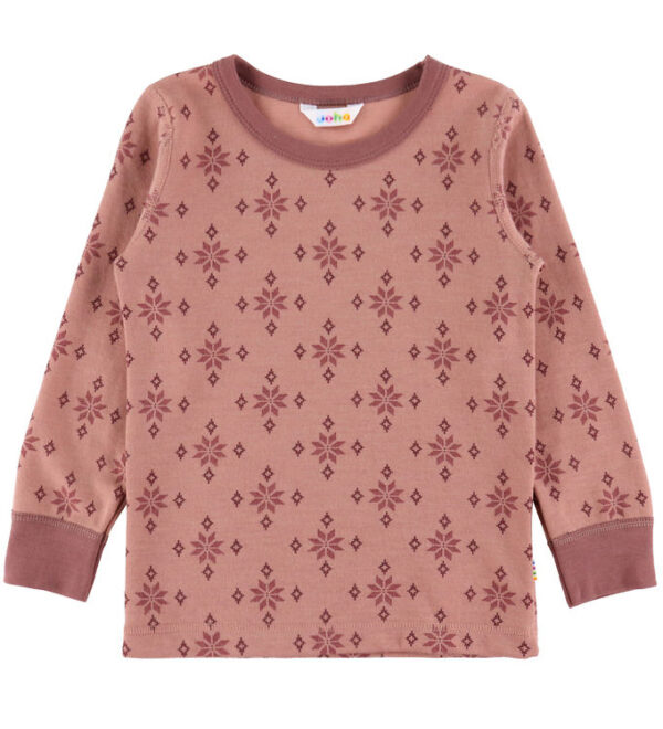 Joha Bluse - Uld/Bomuld - Rose m. Snefnug Joha Bluse - Uld/Bomuld - Rose m. Snefnug