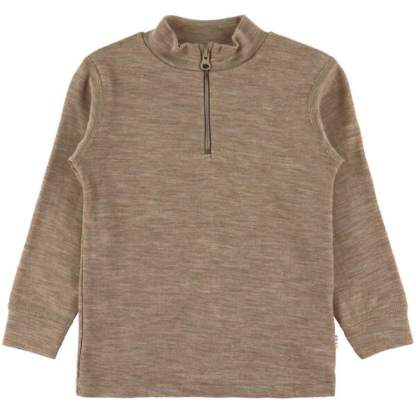 Joha Bluse - Uld/Silke - Beige Melange Joha Bluse - Uld/Silke - Beige Melange