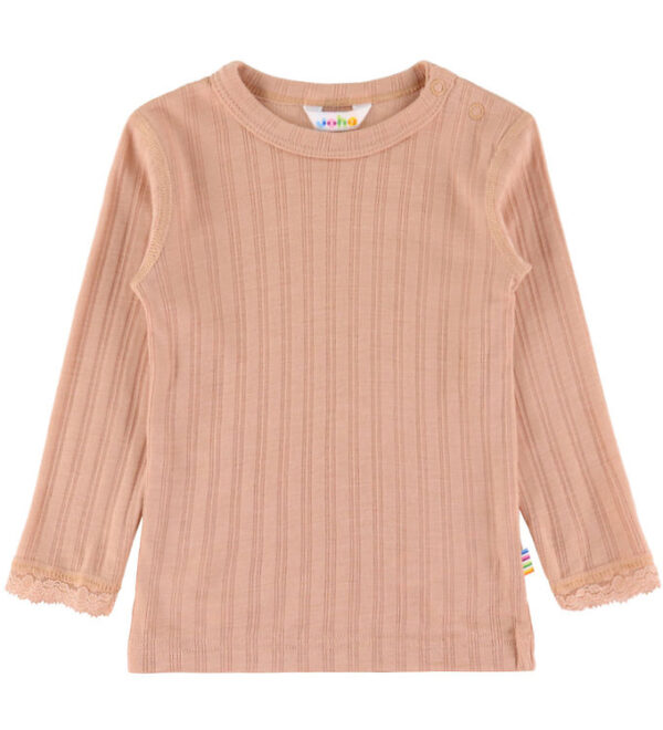 Joha Bluse - Uld/Silke - Fersken Joha Bluse - Uld/Silke - Fersken