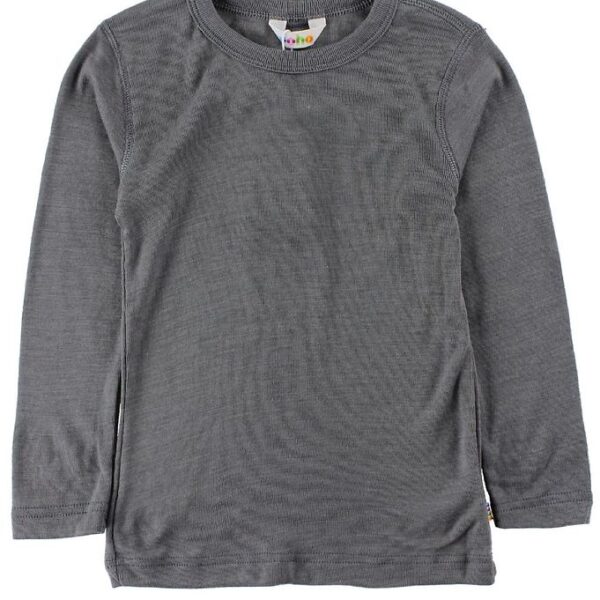 Joha Bluse - Uld/Silke - Mørkegrå