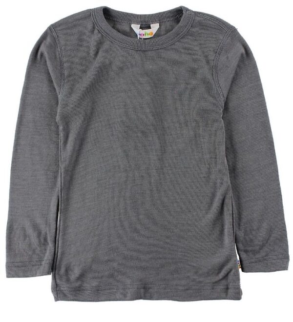 Joha Bluse - Uld/Silke - Mørkegrå