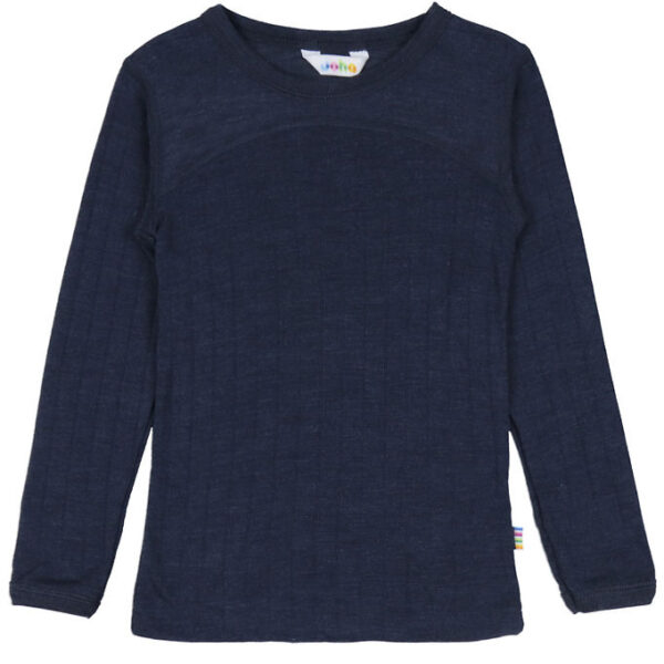 Joha Bluse - Uld/Silke - Navy Joha Bluse - Uld/Silke - Navy