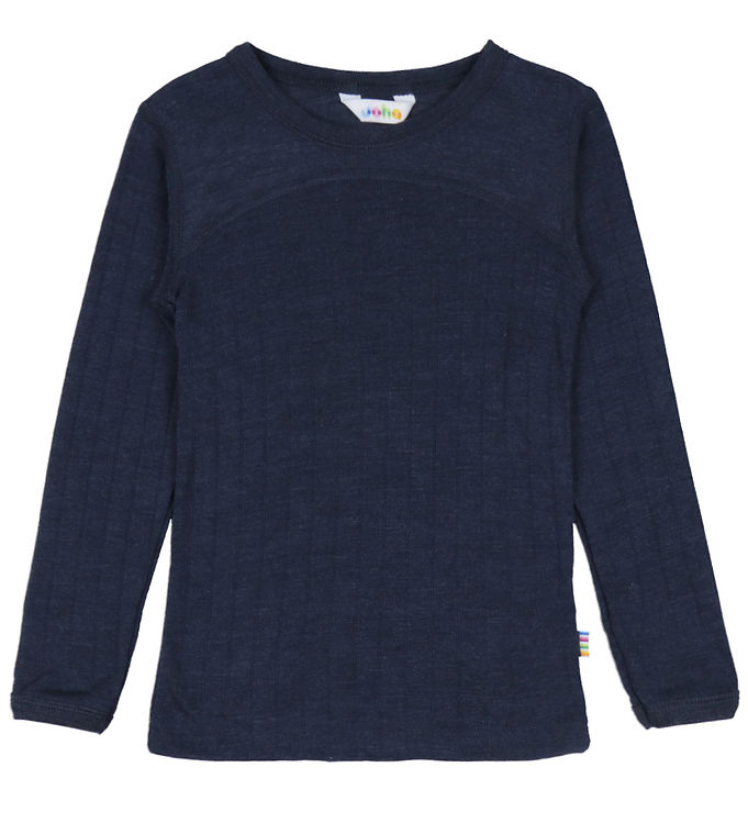 Joha Bluse - Uld/Silke - Navy