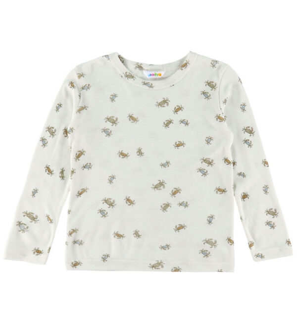 Joha Bluse - Uld/Silke - Off White m. Krabber Joha Bluse - Uld/Silke - Off White m. Krabber